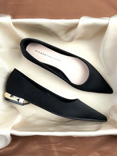 Load image into Gallery viewer, Women Flat Pumps Thin Low Heels for Women Pointed Toe Shallow Slip on Casual Work Office Female Elegant Shoes Zapatillas Mujer