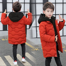Load image into Gallery viewer, Boys Jacket Autumn Winter Thicken Warm Jackets Long Style Zipper