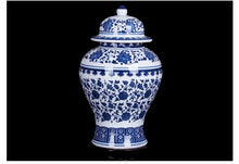 Load image into Gallery viewer, Blue And White Ceramic General Jar Artwork Storage Jar