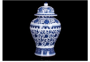 Blue And White Ceramic General Jar Artwork Storage Jar
