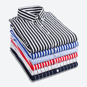 Men Striped Shirts Slim Fit