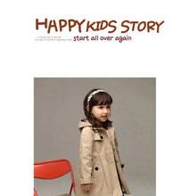 Load image into Gallery viewer, Girls Sweatshirt New Spring Autumn Long Style Hooded Coat