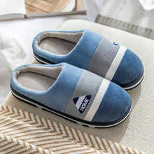 Load image into Gallery viewer, Men Indoor Home Non Slip Versatile Plush Cotton Slippers
