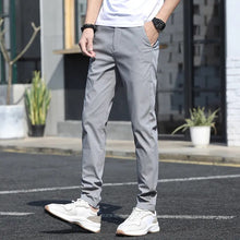 Load image into Gallery viewer, Men Casual Slim Straight Breathable Trousers