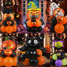 Load image into Gallery viewer, Halloween Balloons Decoration Set Bat Witch Pumpkin Film Ball Room Horror Props home decor Kids Toys