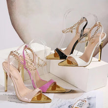 Load image into Gallery viewer, Women&#39;s Pointed Toe Stiletto Sandals