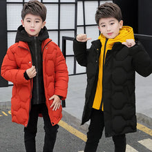 Load image into Gallery viewer, Boys Jacket Autumn Winter Thicken Warm Jackets Long Style Zipper