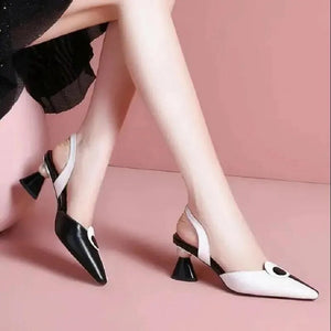 Women High Quality Comfort European Square Heel Shoes