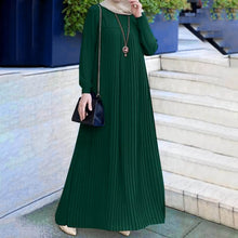 Load image into Gallery viewer, Women Muslim Abaya Dubai Long Sleeve Fashion A Line Robe Femme Islam Clothing