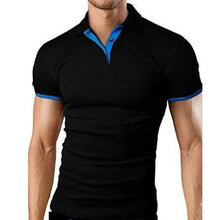 Load image into Gallery viewer, Mens  Summer Shorts Sleeve Polo Tee Shirt