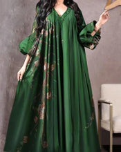Load image into Gallery viewer, Vintage Printed Dress Women Breathable Loose Middle Eastern Robe