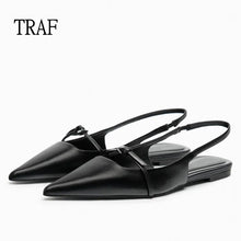 Load image into Gallery viewer, Woman Pointed Leather Flats Ballet Shoes