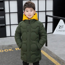 Load image into Gallery viewer, Boys Jacket Autumn Winter Thicken Warm Jackets Long Style Zipper