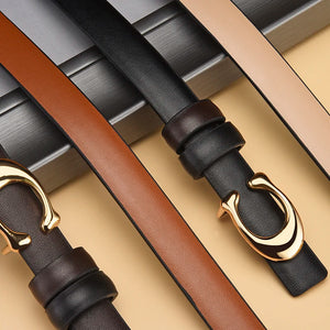 Women's Fashionable C-shaped Buckle Thin Belt