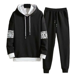 Men Hoodie Fitness Gym Sportswear Suit