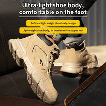 Load image into Gallery viewer, Men Work Safety Anti-smash Anti-stab Work Shoes