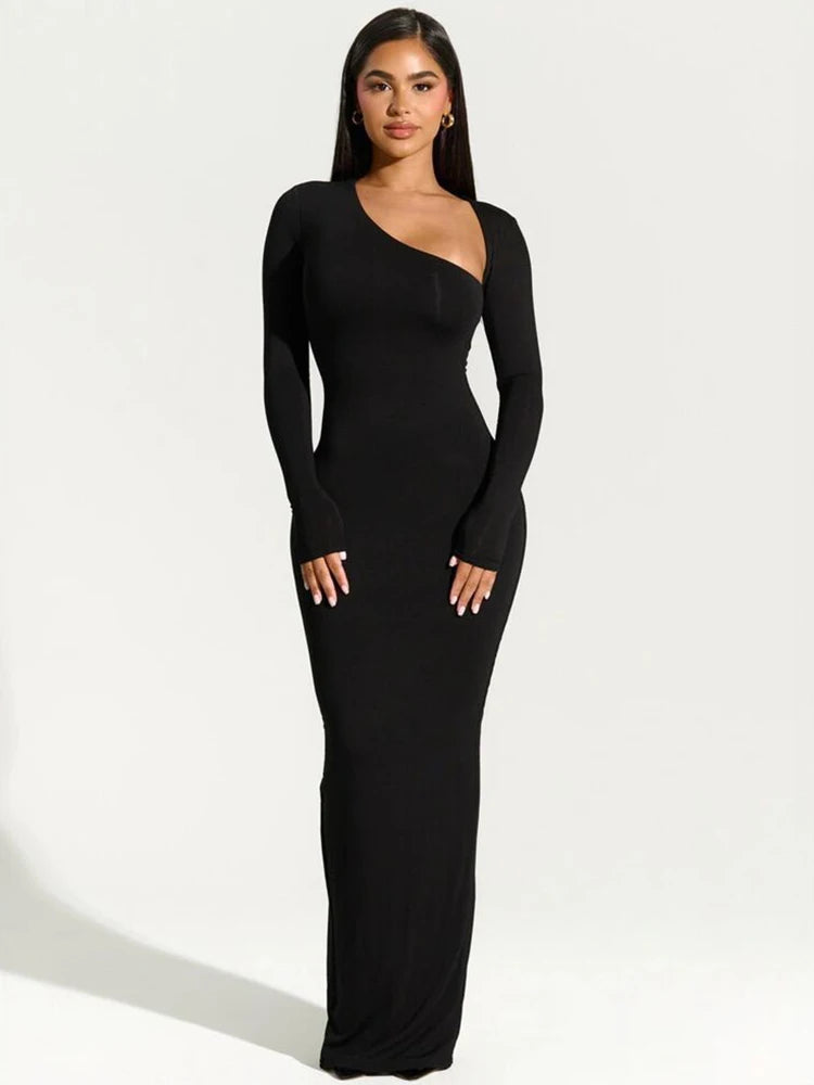 Black Evening Party Dress Women