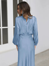 Load image into Gallery viewer, Spring Summer New High-End Satin Long Sleeved Dress