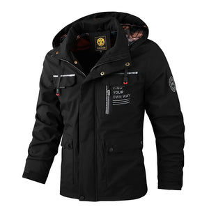 Men's Casual Windbreaker Hooded Jacket
