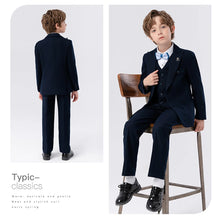 Load image into Gallery viewer, New 5 Piece Boy&#39;s Suit Set Formal Classy Kids Tuxedo Set