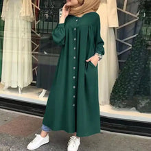 Load image into Gallery viewer, Muslim Long Kimono Hijab Dress for Women
