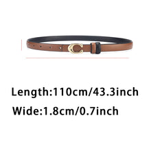 Load image into Gallery viewer, Women&#39;s Fashionable C-shaped Buckle Thin Belt