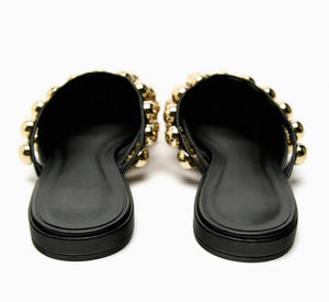 Women Studs Gladiator Sandals Causal Flat Shoes