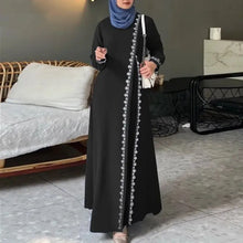 Load image into Gallery viewer, Women&#39;s Long Sleeve Lace Robe, Ramadan, Islamic, Arab, Muslima Dress