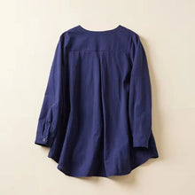 Load image into Gallery viewer, Women Lace Long Sleeve Tops V Neck Shirt