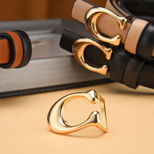 Load image into Gallery viewer, Women&#39;s Fashionable C-shaped Buckle Thin Belt