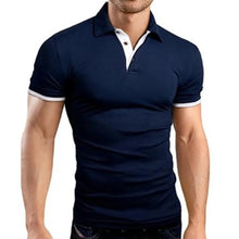 Load image into Gallery viewer, Mens  Summer Shorts Sleeve Polo Tee Shirt