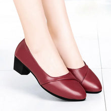 Load image into Gallery viewer, Women Colors Round Toe PU Leather Shoes