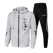 Load image into Gallery viewer, Men&#39;s high quality sports zipper hoodie + Pants