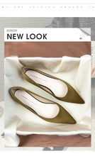 Load image into Gallery viewer, Women Flat Pumps Thin Low Heels for Women Pointed Toe Shallow Slip on Casual Work Office Female Elegant Shoes Zapatillas Mujer