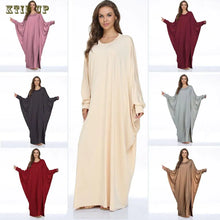 Load image into Gallery viewer, Muslim Long Kimono Hijab Dress for Women