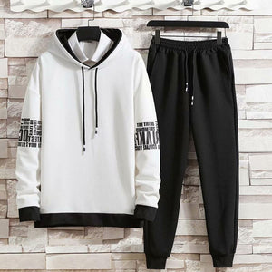 Men Hoodie Fitness Gym Sportswear Suit