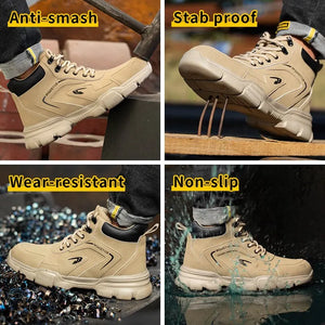 Men Work Safety Anti-smash Anti-stab Work Shoes