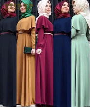 Load image into Gallery viewer, Muslim Long Kimono Hijab Dress for Women