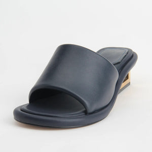 Women White Fend Mid Heel Sandals