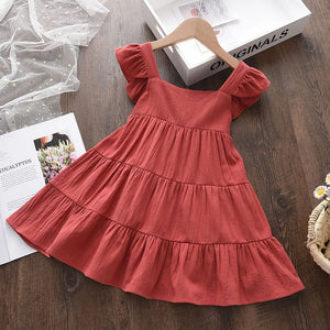 Girls Wedding Fashion Party Dresses Starry Sequins Outfits Gown