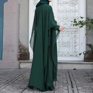 Muslim Abayas for Women Modest Two Pieces Dresses