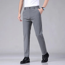 Load image into Gallery viewer, Men Thin Business Stretch Slim Chino Pants