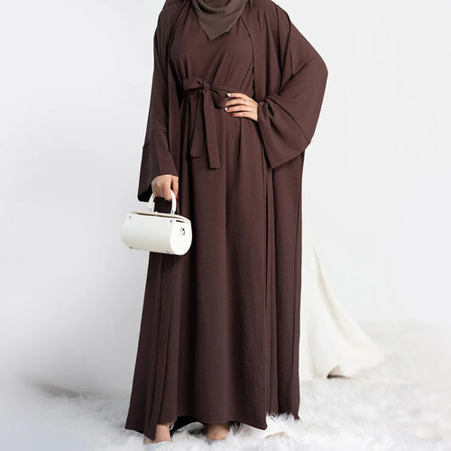 2 Piece Abaya Dubai Islam Modest Dress