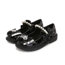 Load image into Gallery viewer, Girl Wedding Party Rhinestone Crown Pearl Princess Shoes