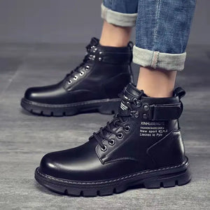 Men's High-top Fashion Motorcycle Ankle Boots