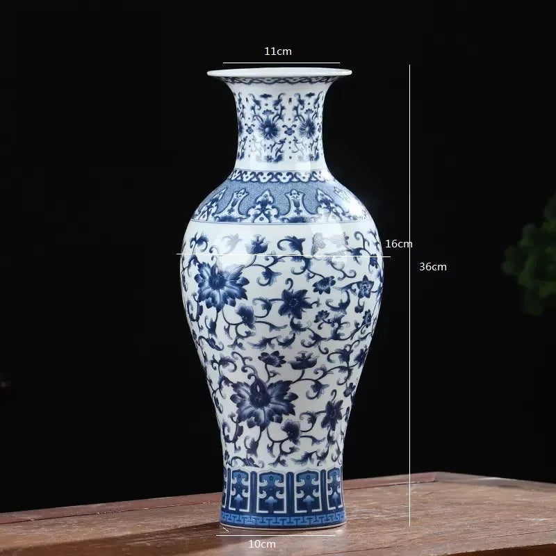 Porcelain Antique Blue and White Vase