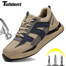 Load image into Gallery viewer, Men Safety Shoes With Steel Toe Cap Anti-smash Work Shoes