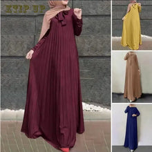 Load image into Gallery viewer, Muslim Long Kimono Hijab Dress for Women