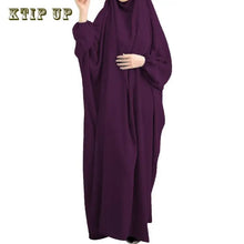 Load image into Gallery viewer, Muslim Long Kimono Hijab Dress for Women