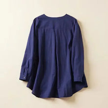 Load image into Gallery viewer, Women Lace Long Sleeve Tops V Neck Shirt